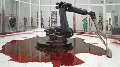 robot art piece hydraulic fluid|No piece of art has ever emotionally affected me this way’: Artist’s ...